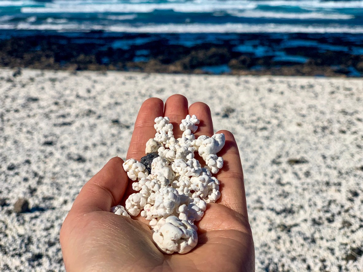 Pop corn beach