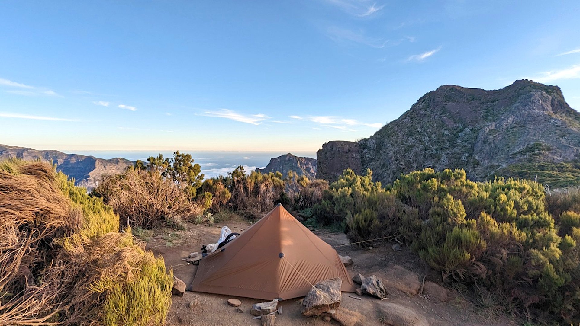 P. Rudinskio palapinė kalnuose, Madeira