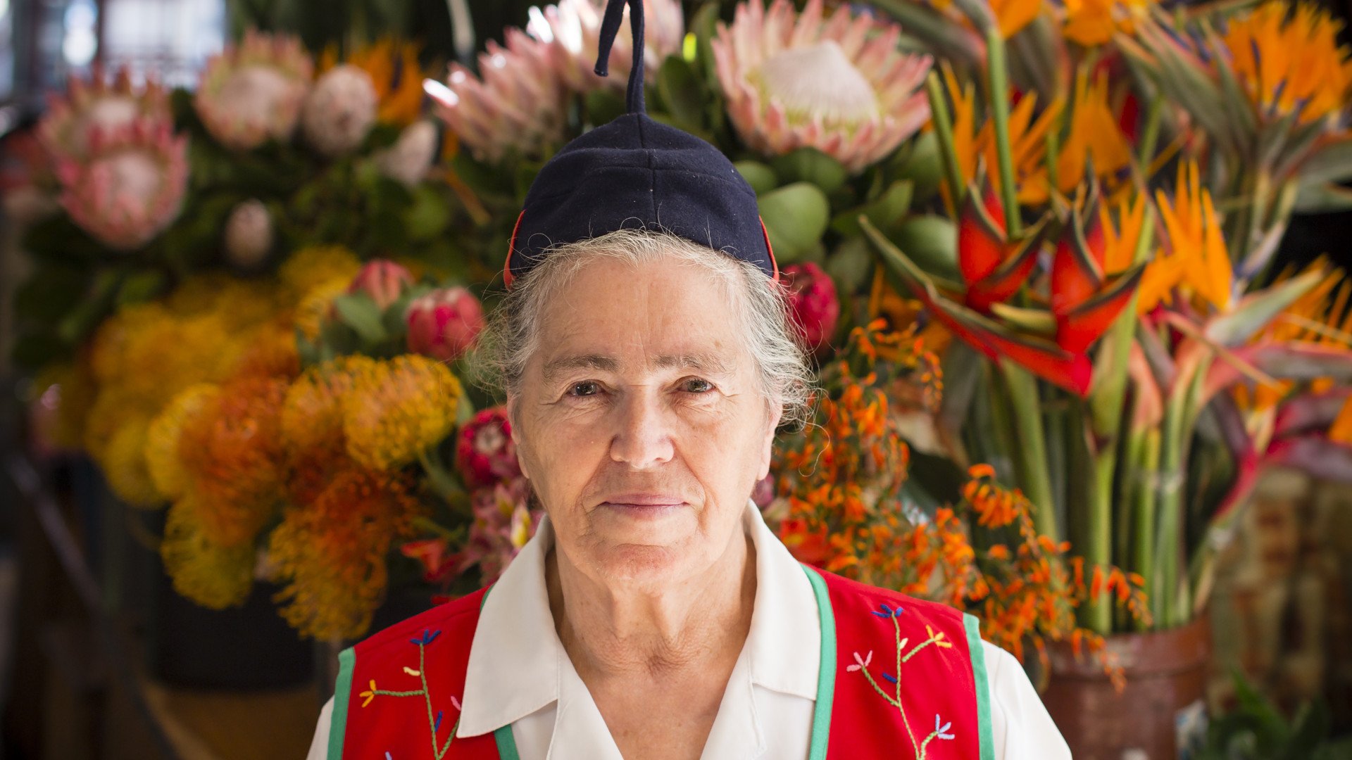 Gėlių pardavėja turguje, Funšalis