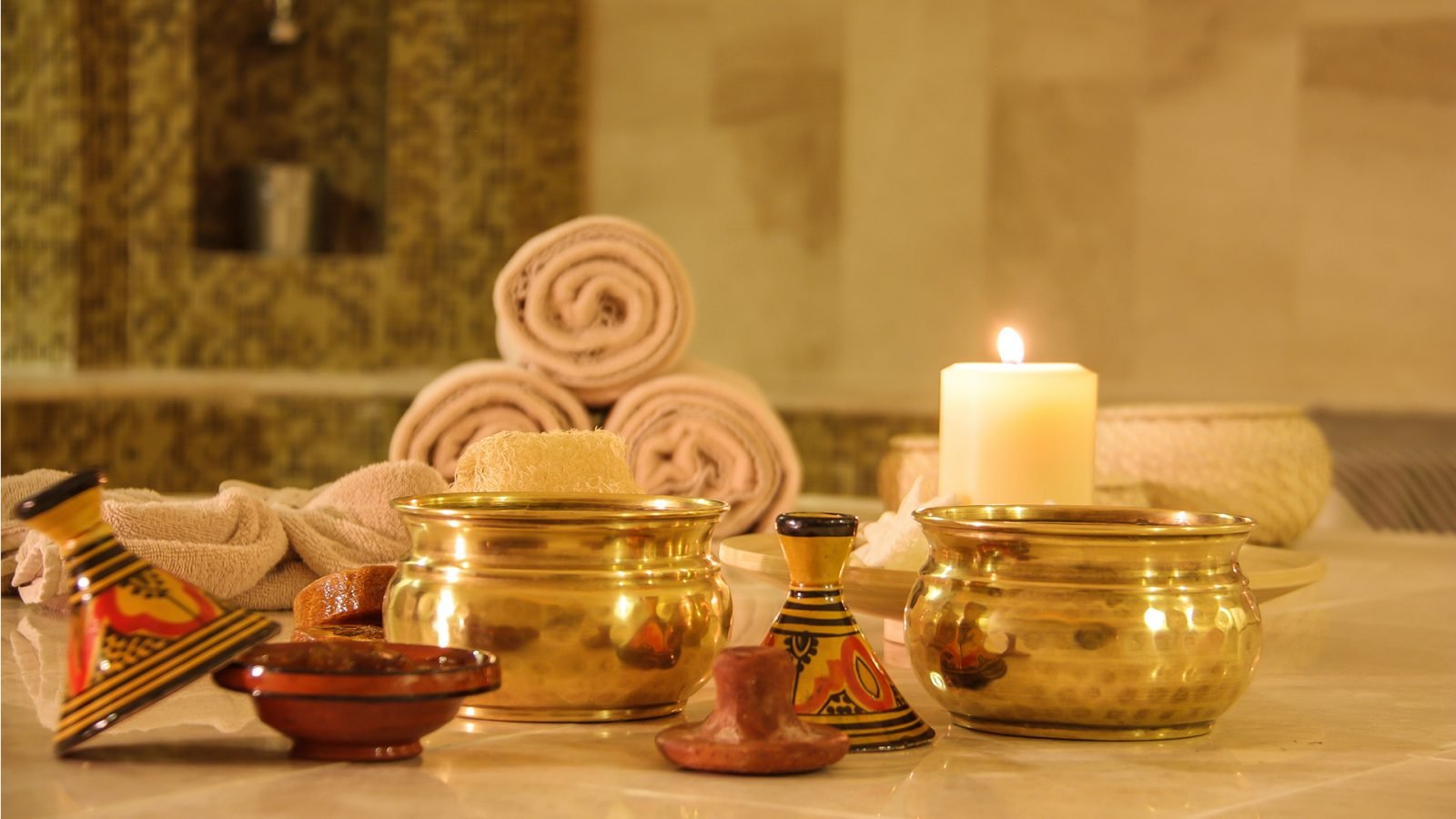 Naczynia do hammamu.