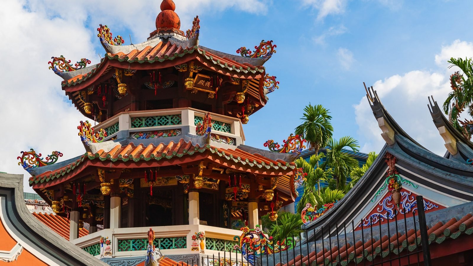 Świątynia Thian Hock Keng w Chinatown w Singapurze