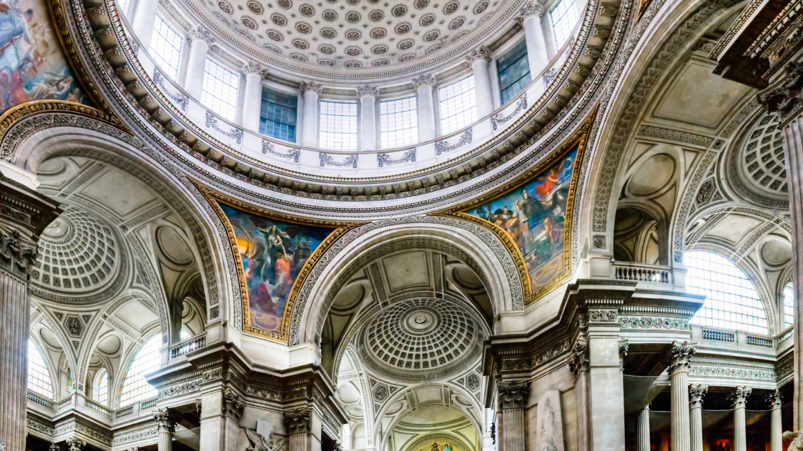 Panteon w Paryżu, widok od wewnątrz