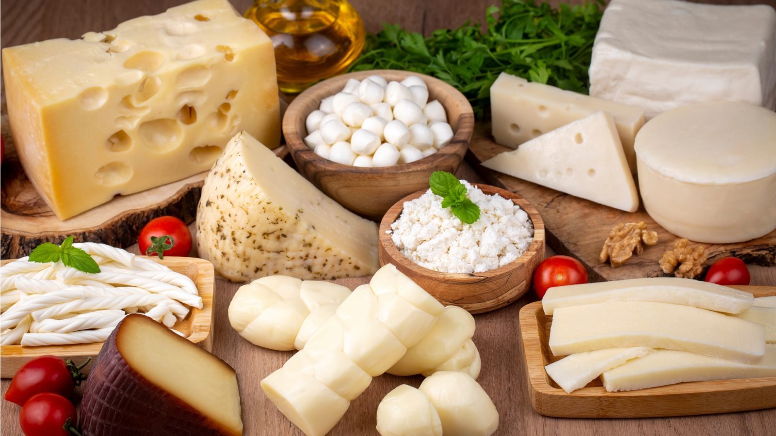 Różne rodzaje serów