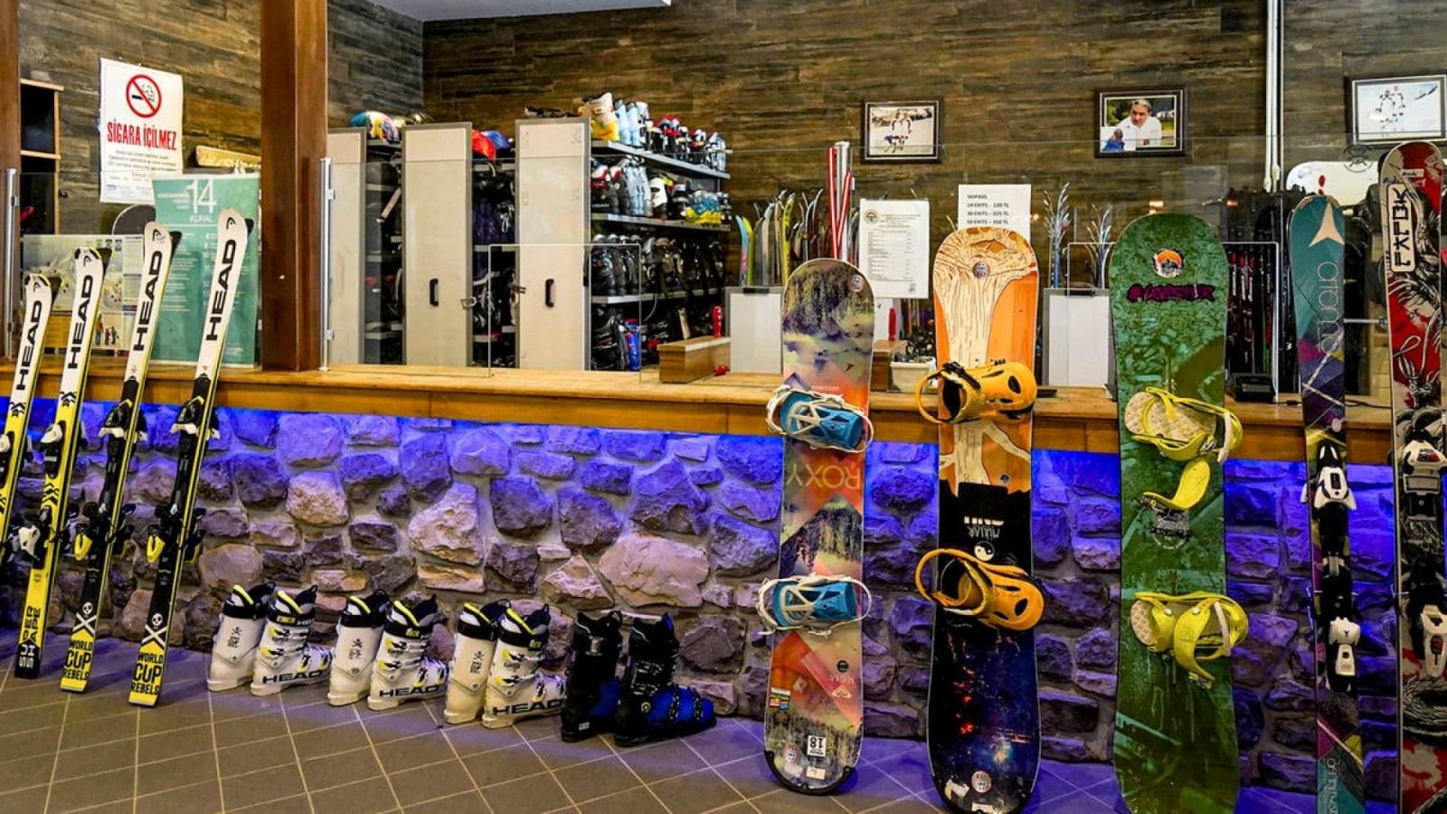 Wypożyczalnia i przechowalnia sprzętu w Hotelu Mirada Del Lago 5* w Turcji.