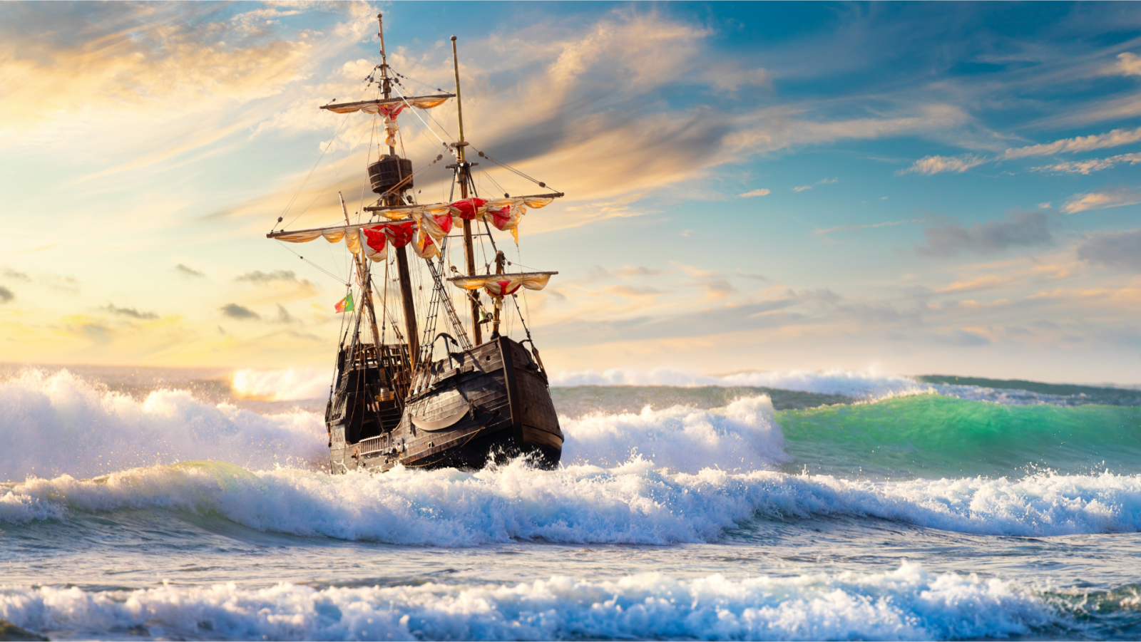 Podróż okrętem przez ocean