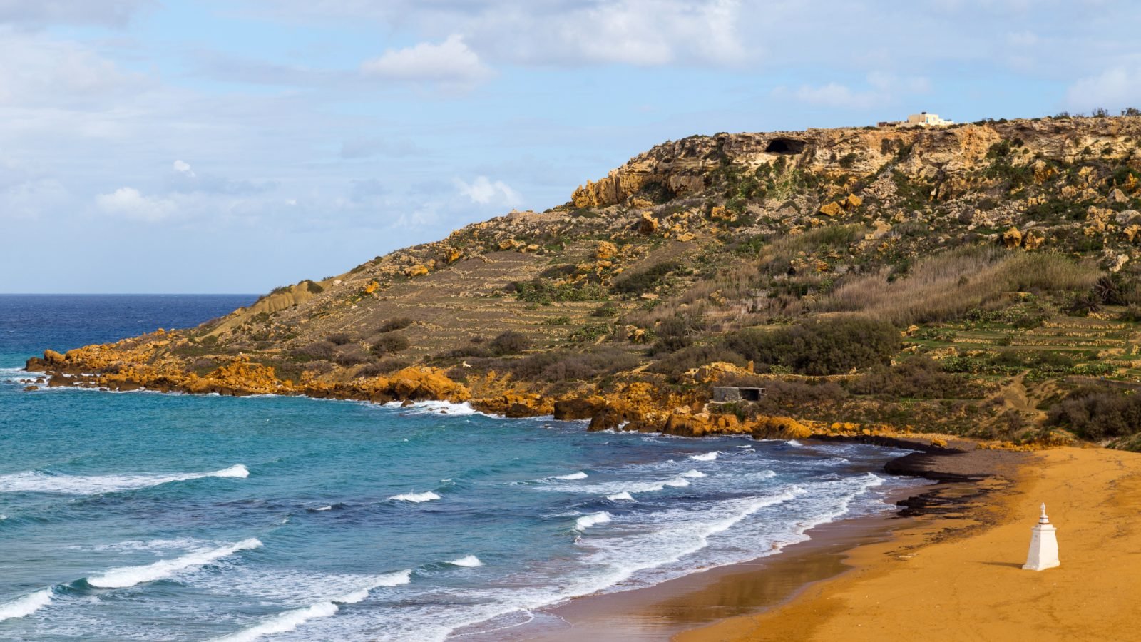 Gozo Ramla Bay - Jaskinia Calypso 