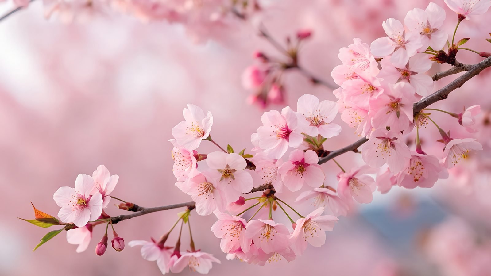 Kwitnące kwiaty sakury, ponadczasowy symbol miłości, piękna i nowych początków.