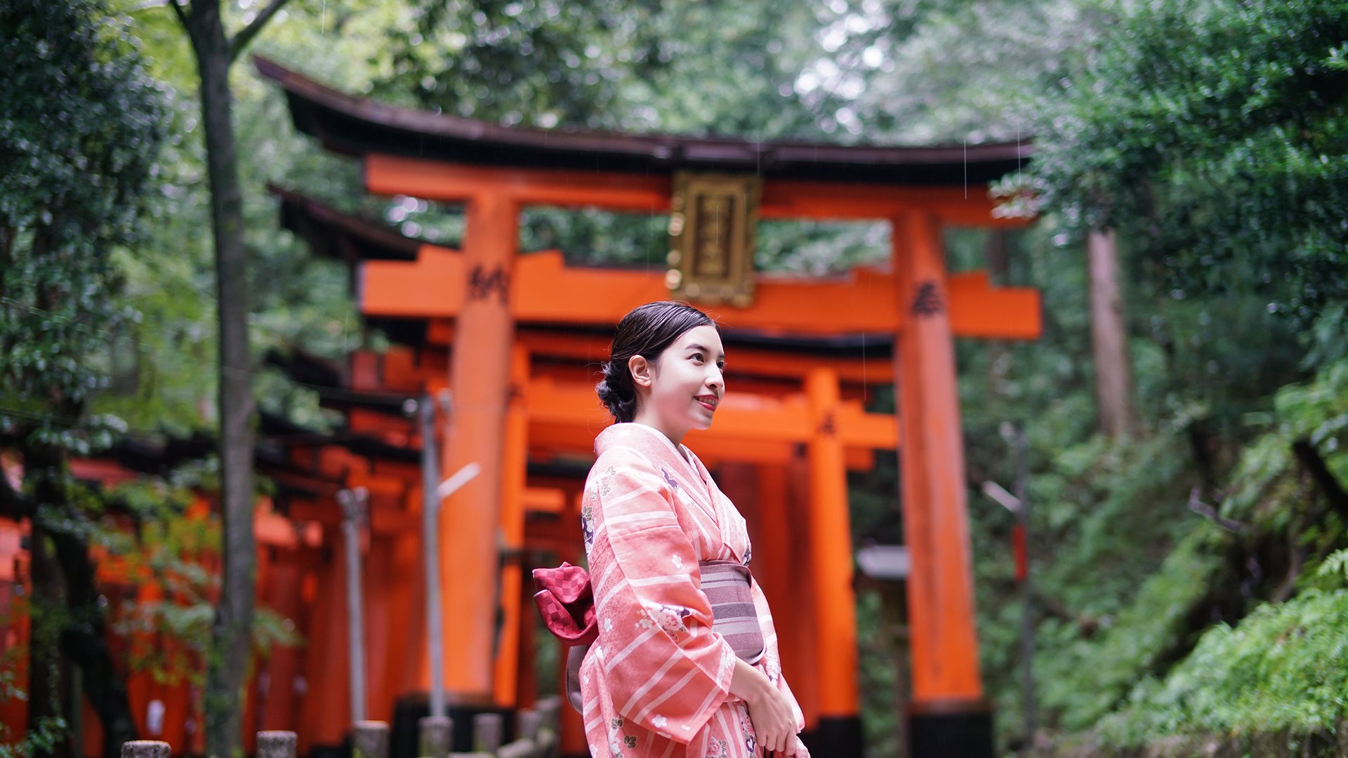 gejsza i brama torii