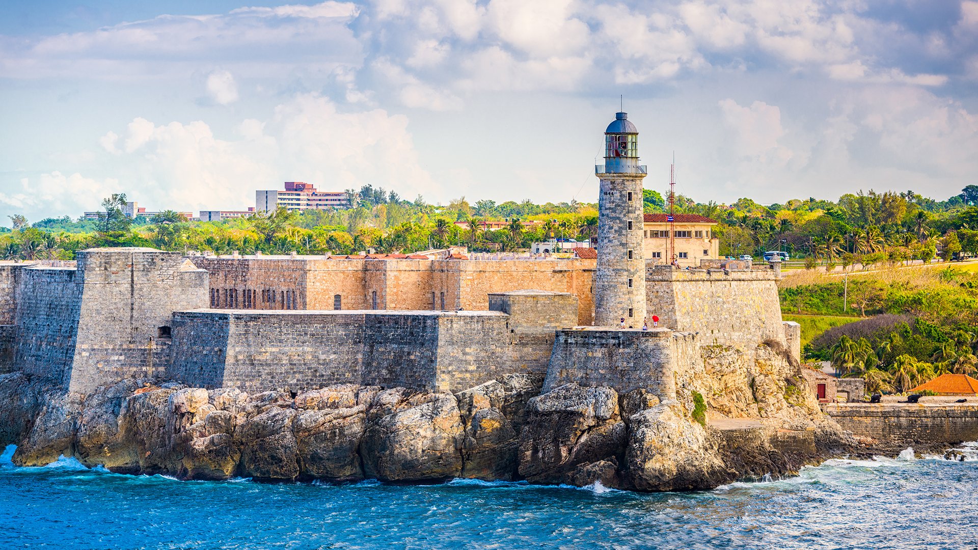 Hawana, Kuba, latarnia morska w forcie La Cabana