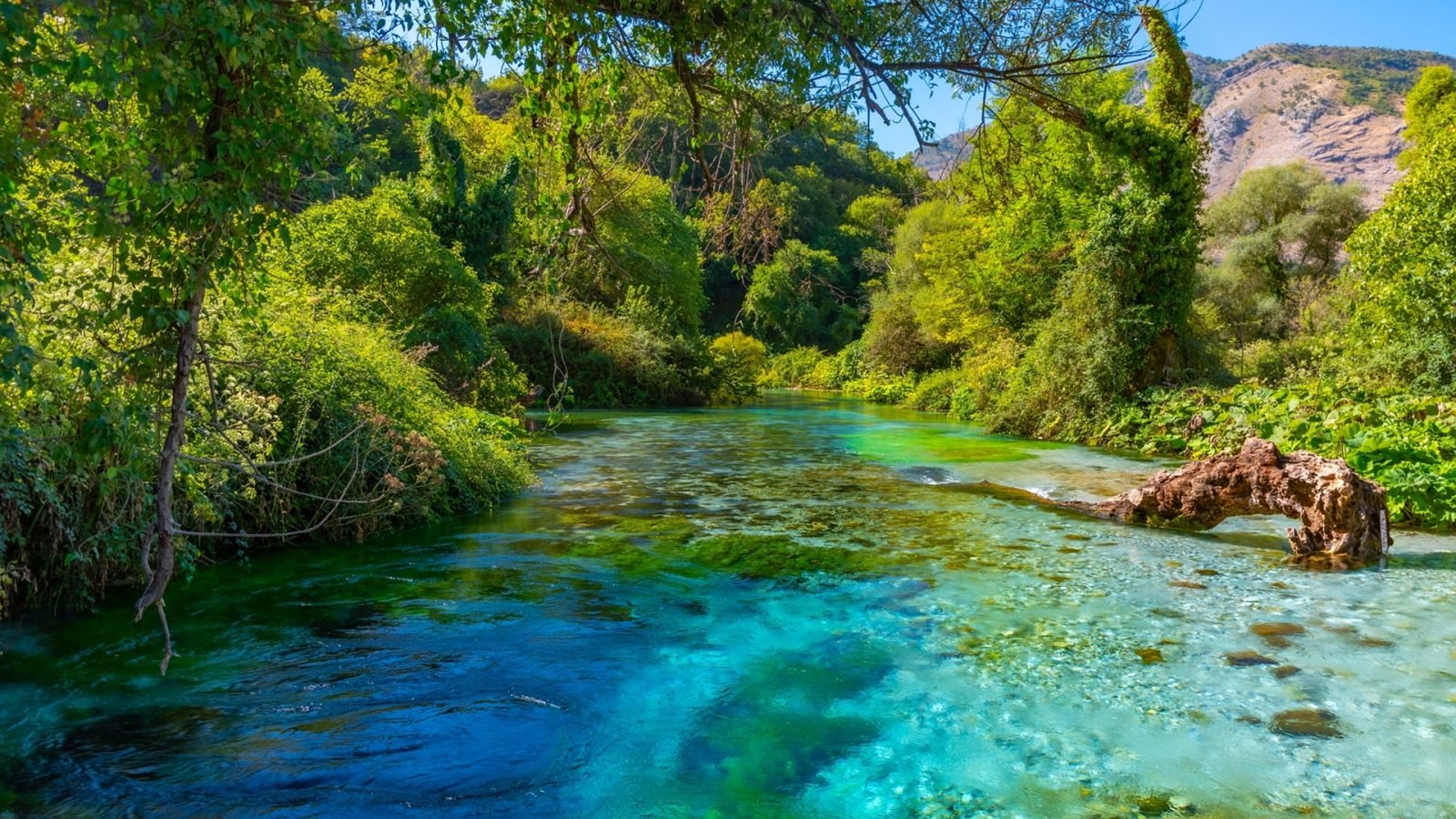 Źródło Blue Eye w pobliżu Sarandy w Albanii