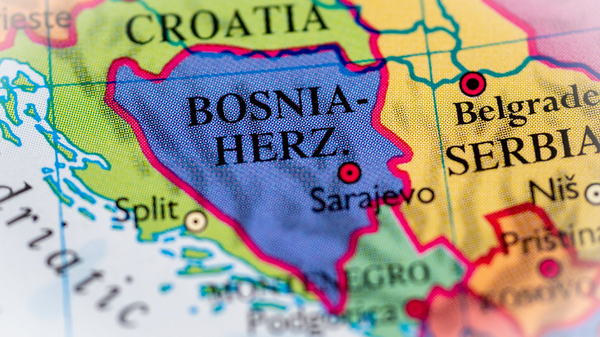 mapa bośni i hercegowiny
