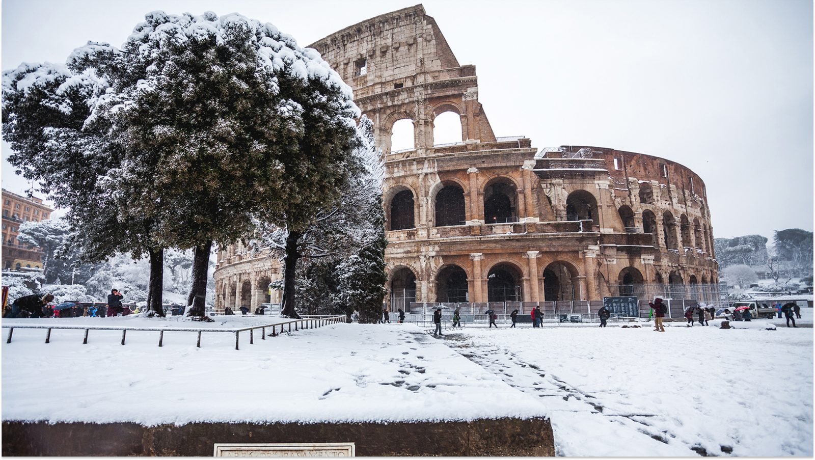 Ośnieżone Koloseum