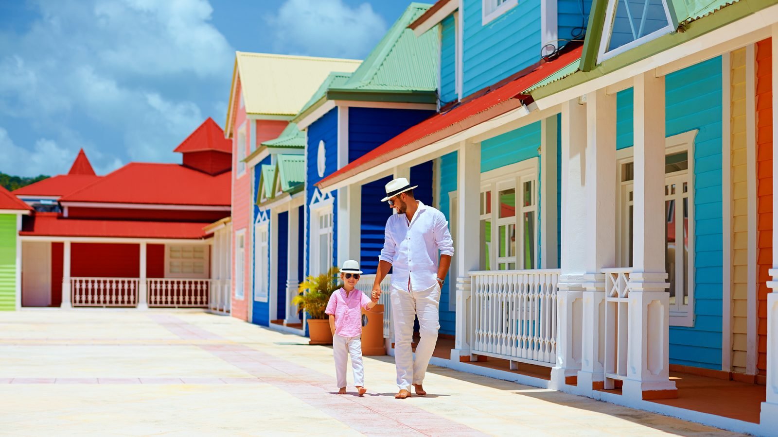 Kolorowa ulica na Dominikanie