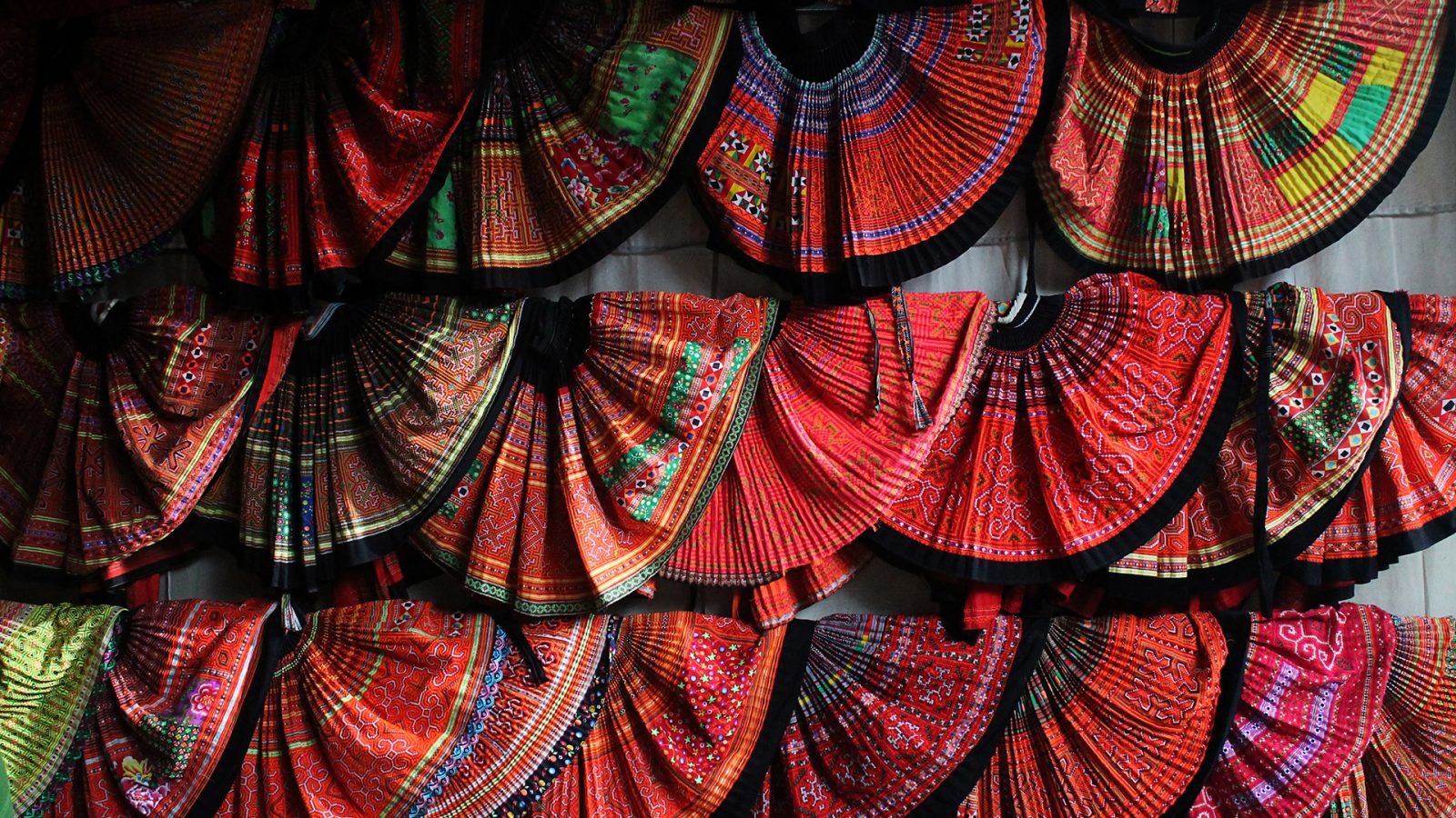 Wietnamskie tradycyjne spódnice