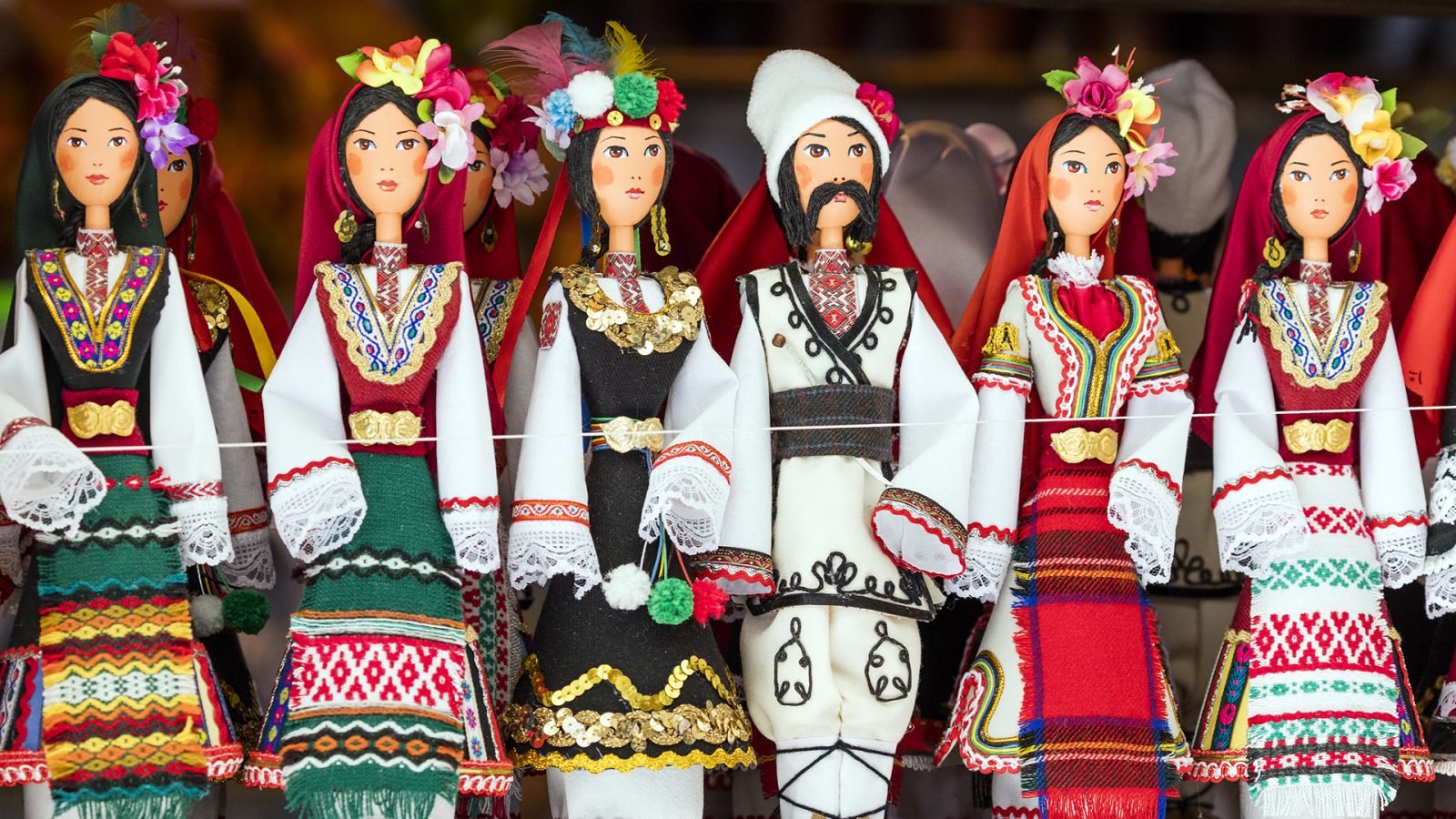 Tradycujne lalki bułgarskie.