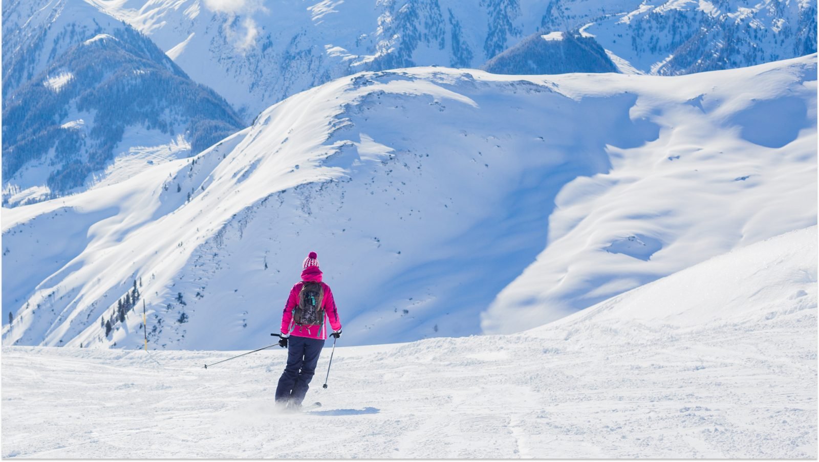 Alpejski ośrodek narciarski w Austrii 
