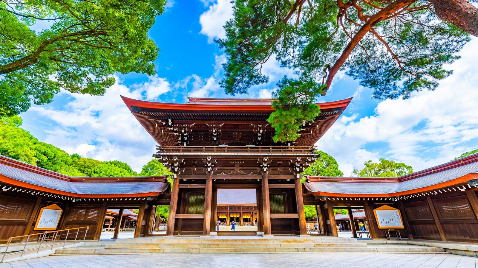 Sanktuarium Meiji Jingu zlokalizowane w Shibuya w Tokio