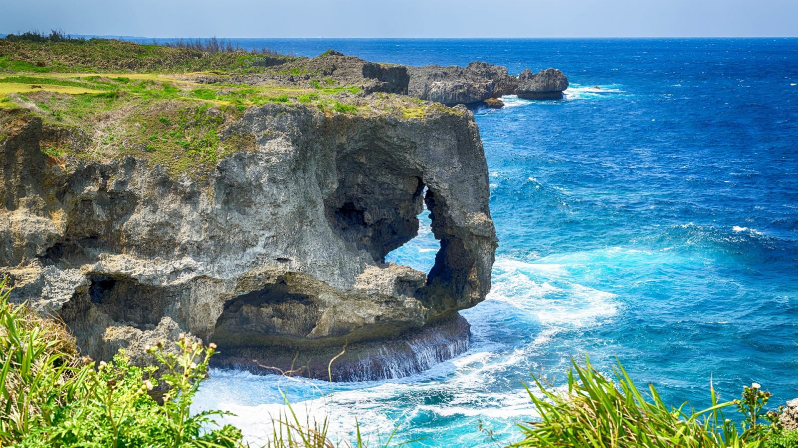 Przylądek Manzamo na Okinawie w Japonii