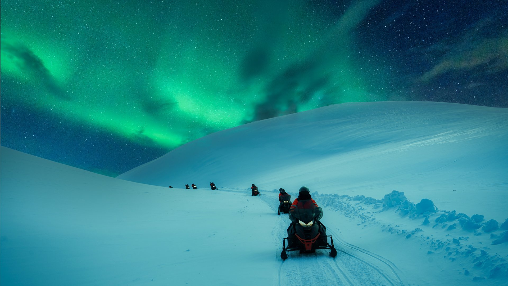 Zorza polarna na Islandii