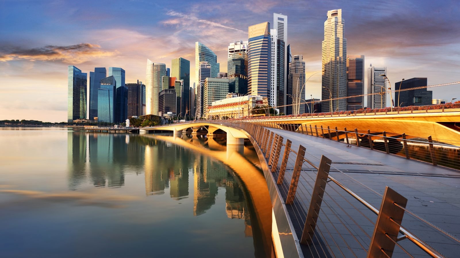 Most przy Marina Bay Sands w Singapurze