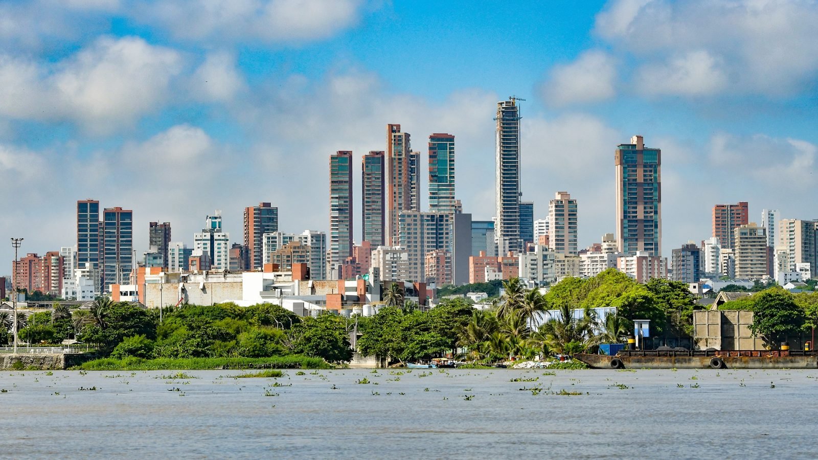 Widok na wieżowce, Barranquilla