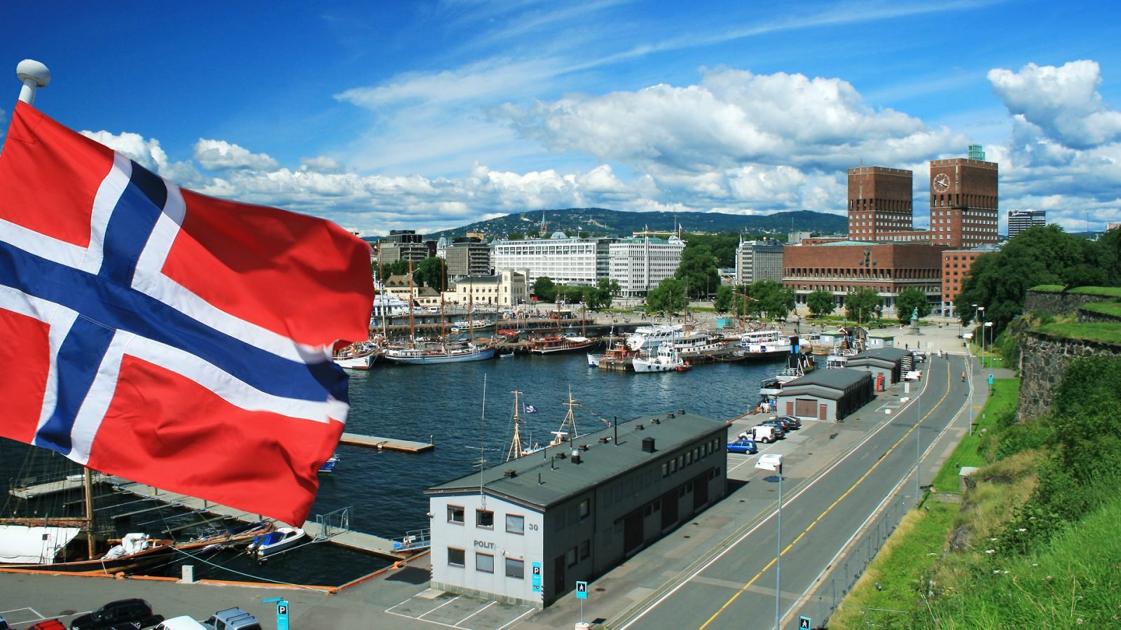 Widok na marinę w Oslo