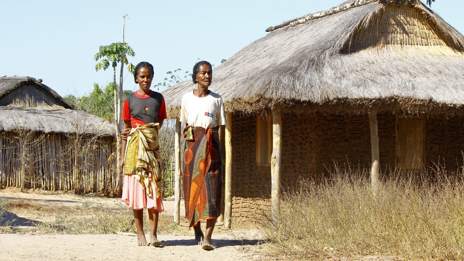 Malgalskie kobiety w wiosce