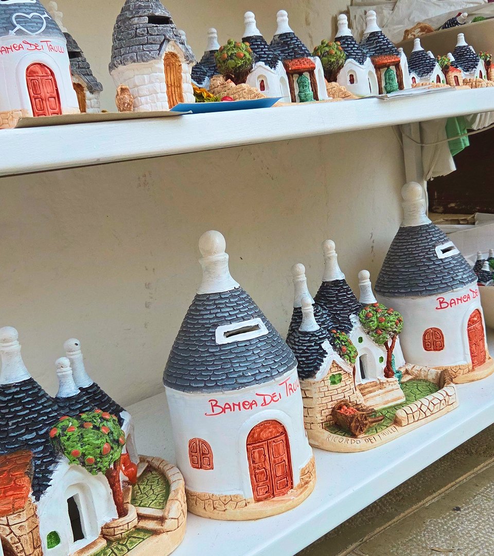 Figurki domków Trulli