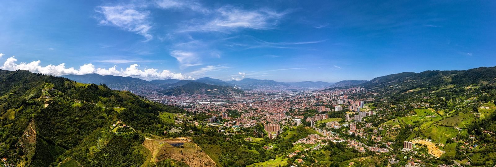 Panorama Andów w Kolumbii