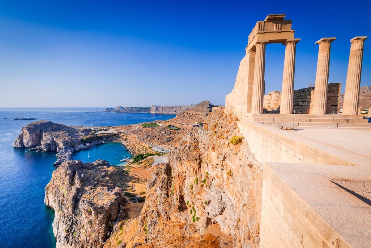 Akropol w Lindos na Rodos