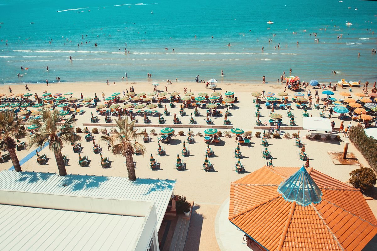 Beach in Durres, Albania