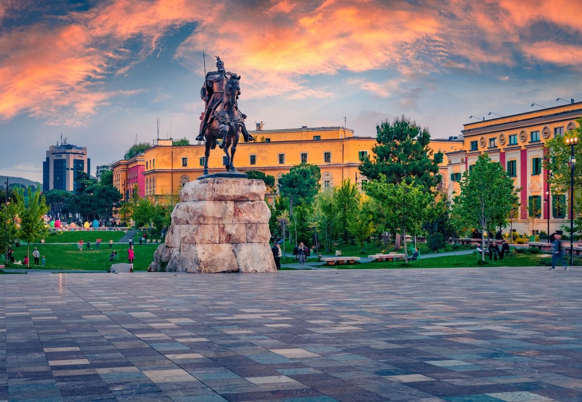 Monument in the capital of Albania