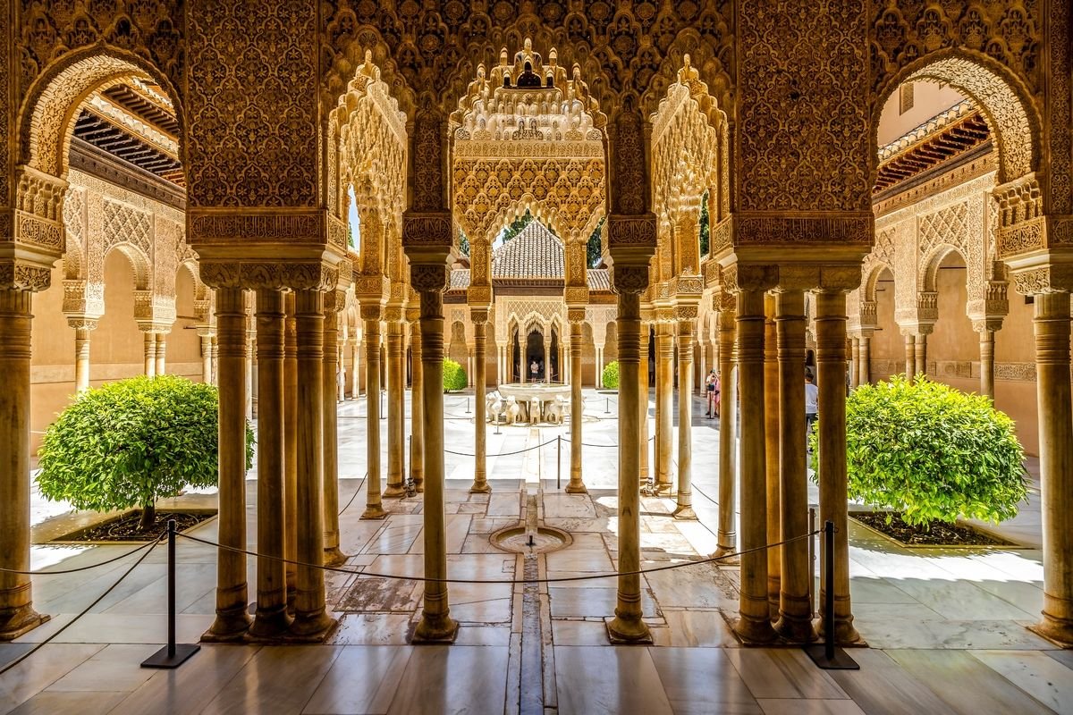 The Alhambra is a former palace and fortress of Arab rulers