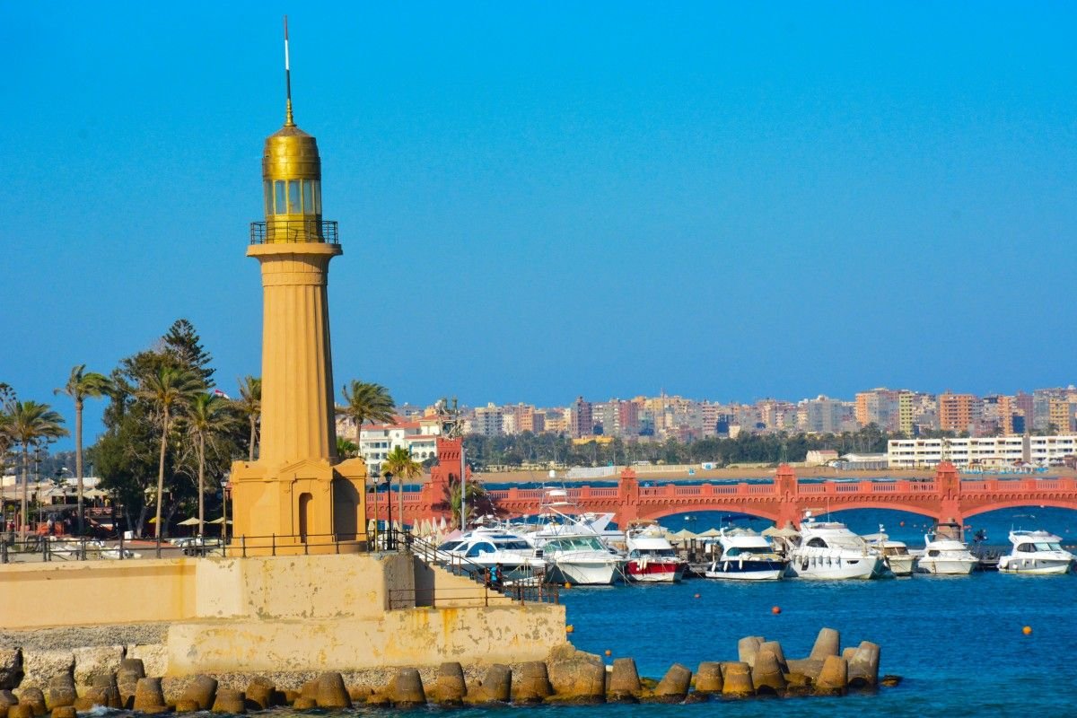 Latarnia w Aleksandrii w Egipcie