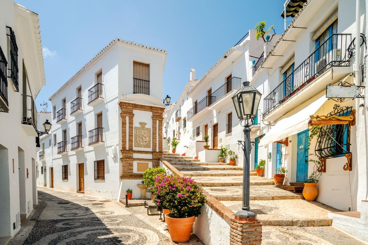 The town of Frigiliana is one of the beautiful white towns in Spain