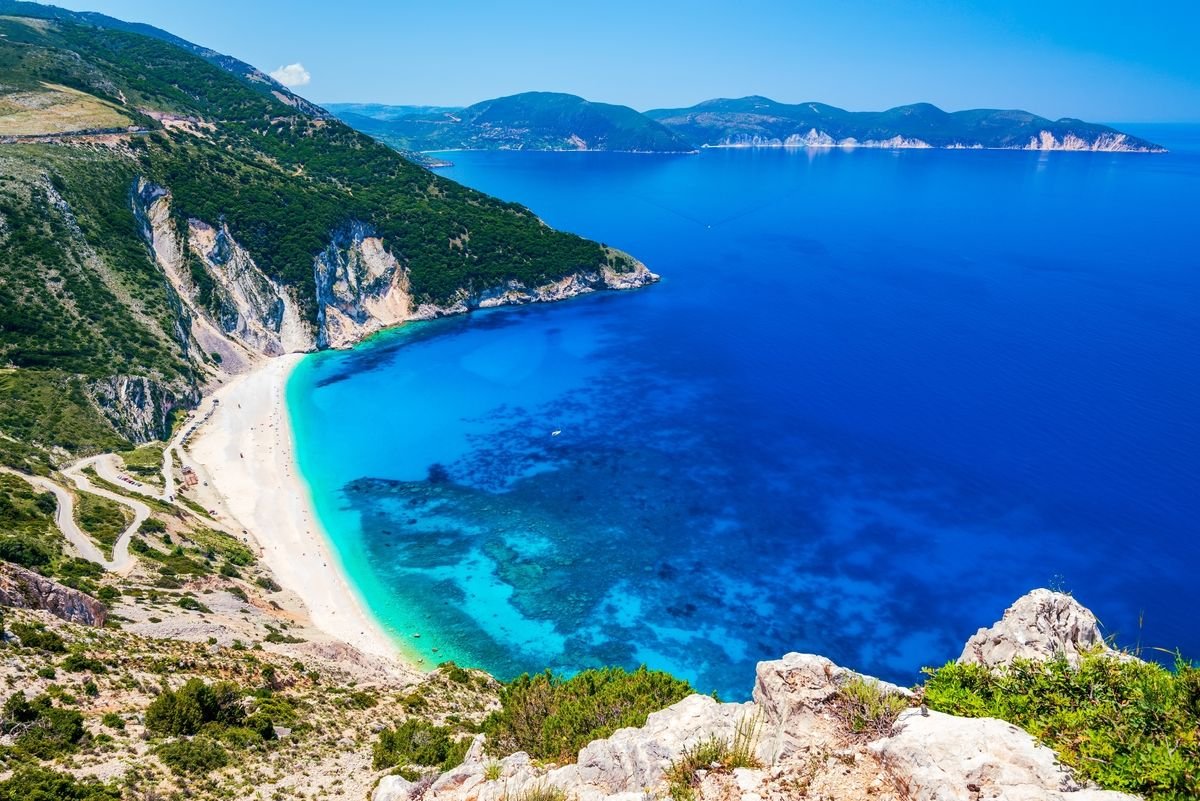 Myrtos Beach na Kefalonii