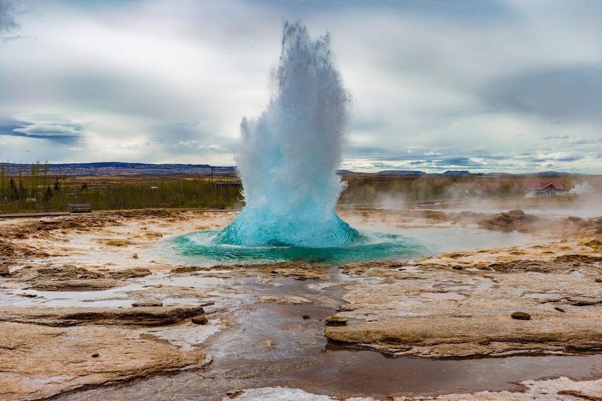 Geyser in the Haukadalur region of Iceland