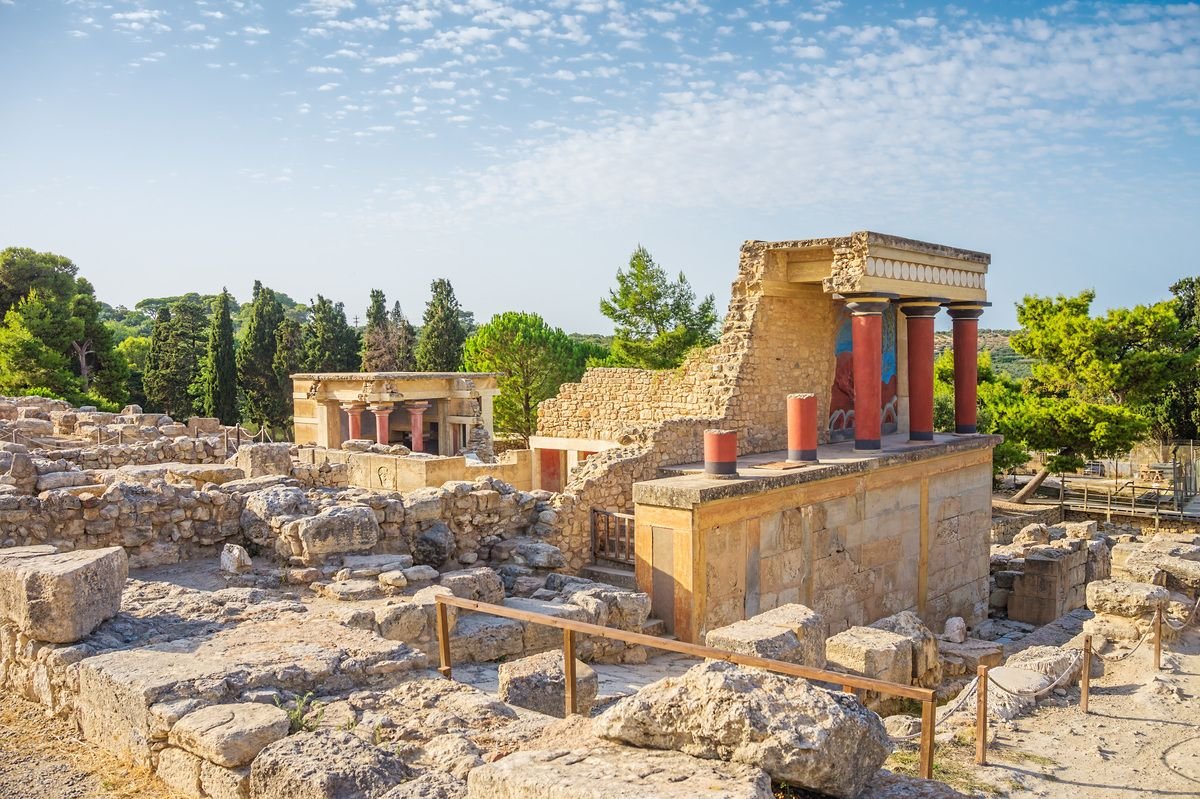 Stanowisko archeologiczne w Knossos w Grecji