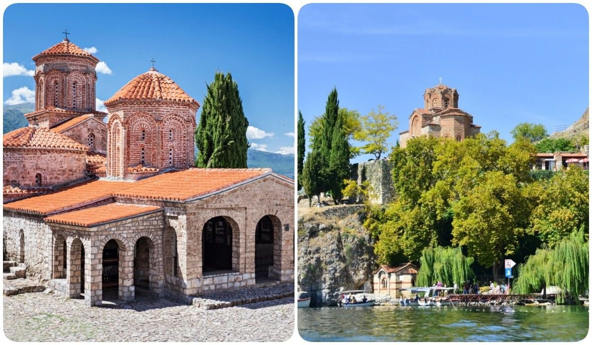 Dwa zabytki nad jeziorem Ochrydzkim