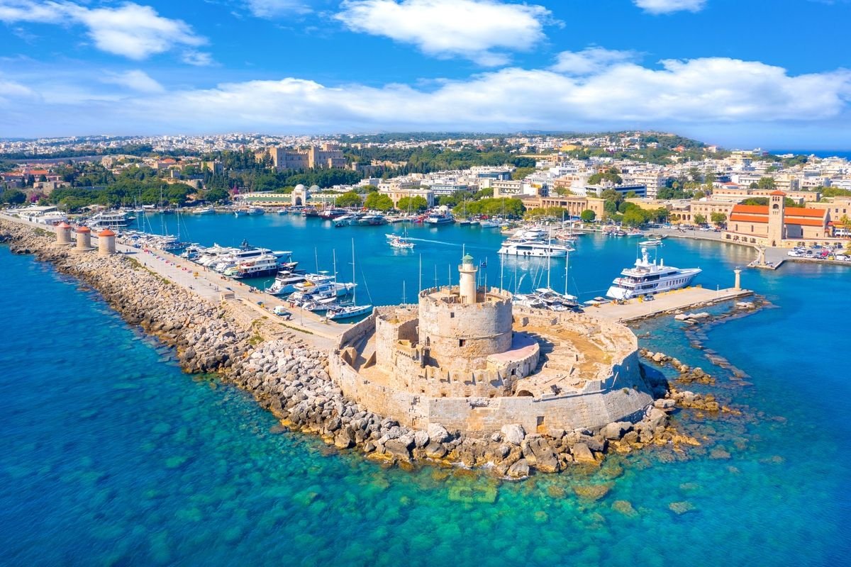 Port i Fort św. Mikołaja, Rodos, Grecja