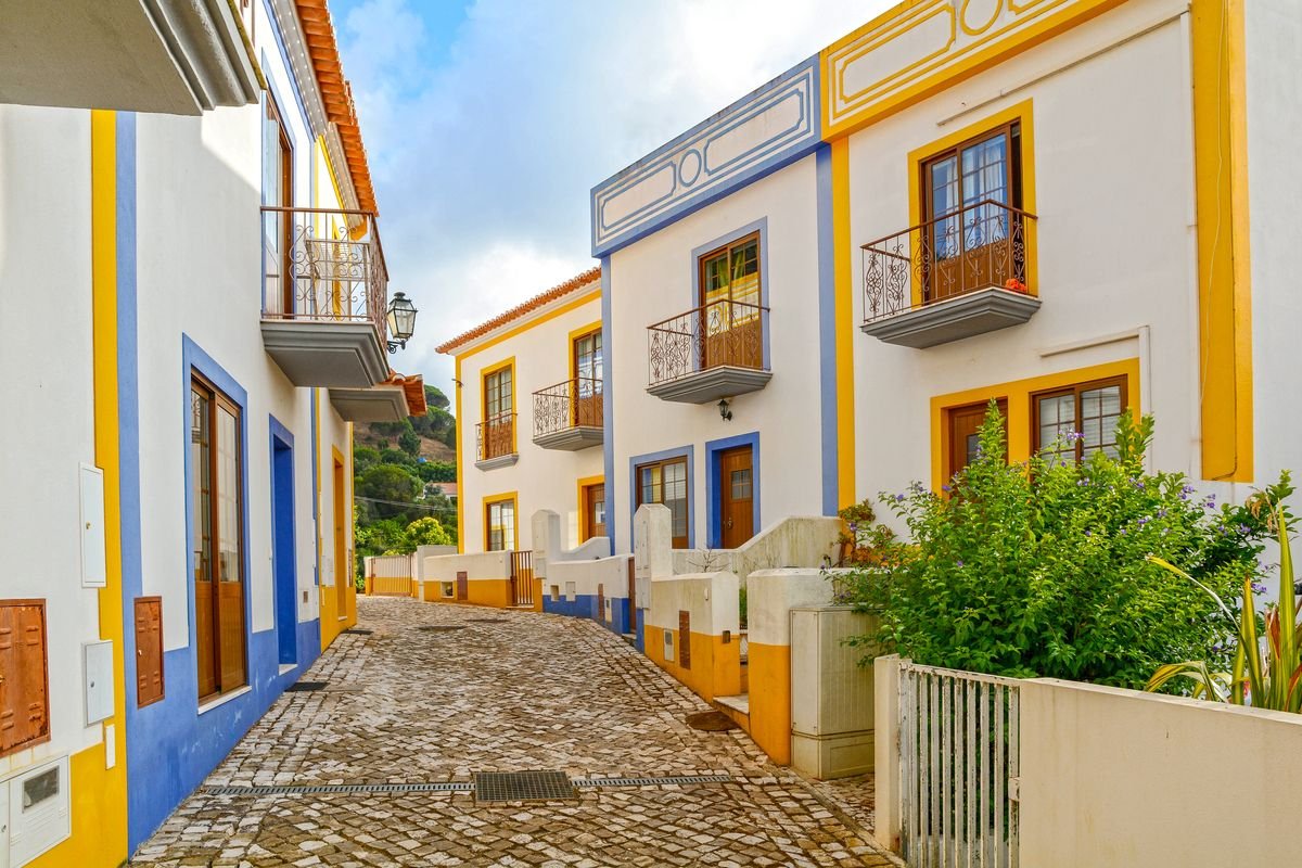 A colorful town in the Algarve