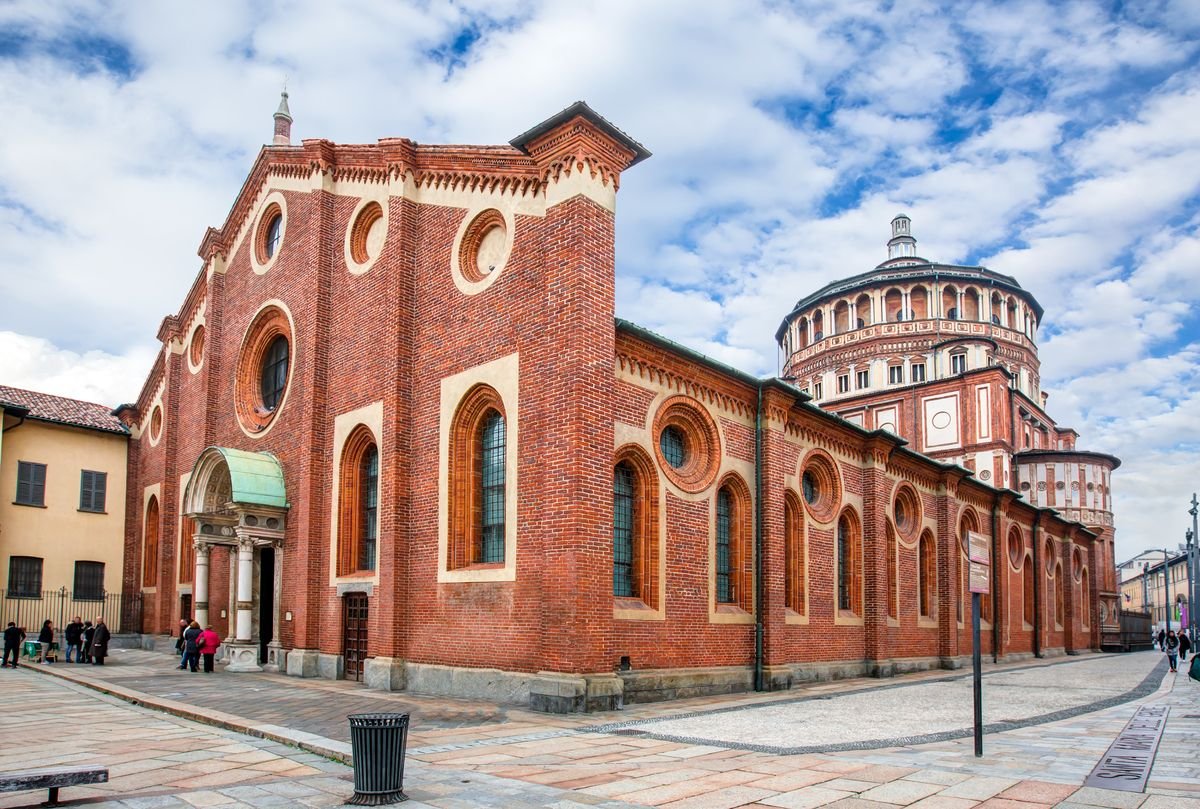 Santa Maria delle Grazie, w której jest obraz Leonardo Da Vinci w Mediolanie