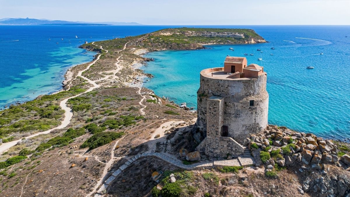 The ruins of the ancient city of Tharros in Sardinia