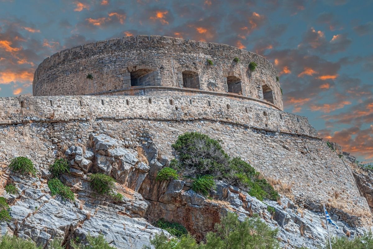 Venetian fortress on the island of Spinalonga