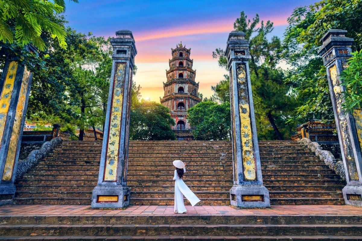 Pagoda Thien Mu z charakterystyczną wieżą