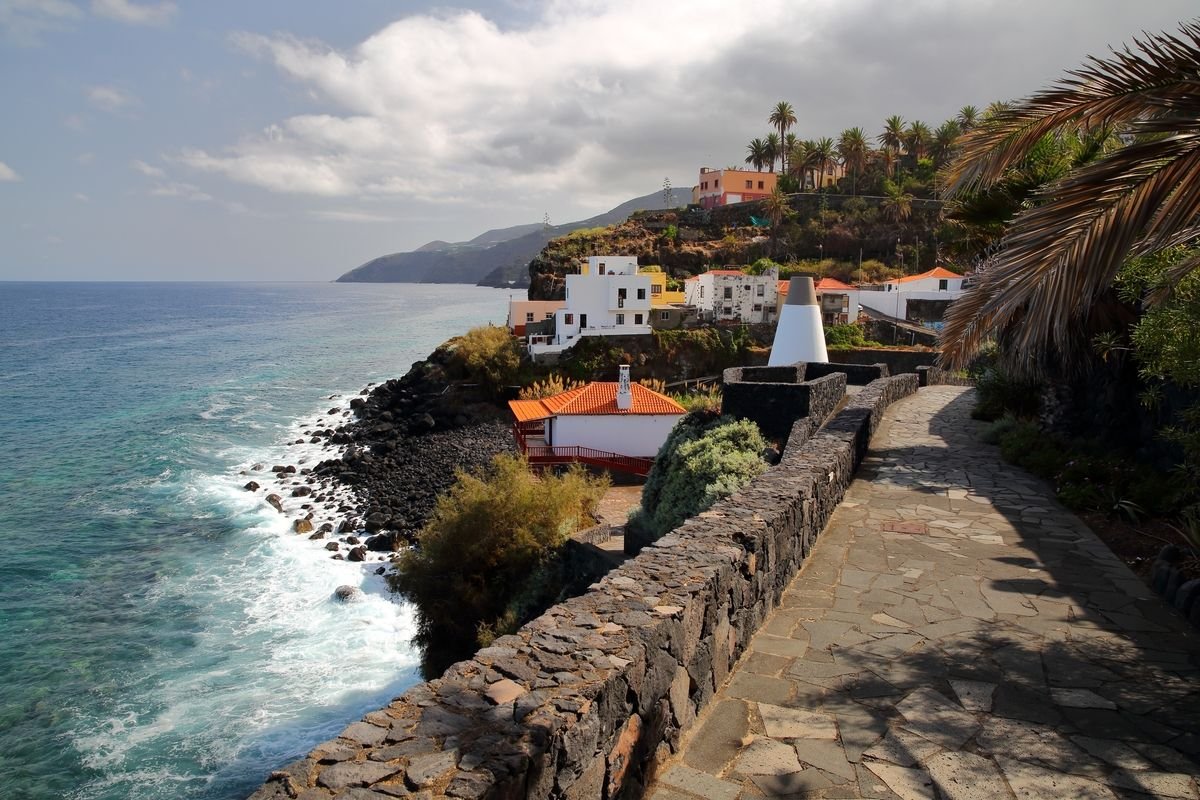 Miasteczko na La Palma na Wyspach Kanaryjskich