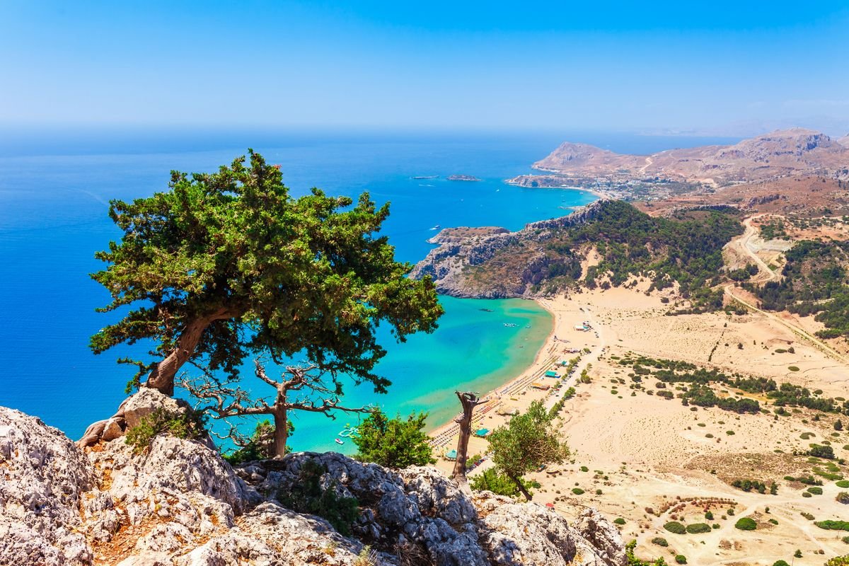 Plaża tsambika na Rodos