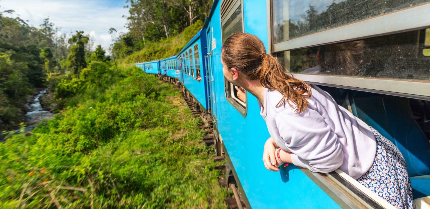 Podróż pociągiem przez Sri Lankę
