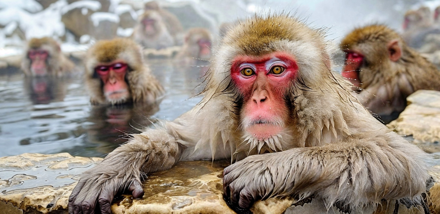 snow monkeys